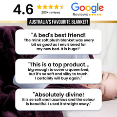 Laura Hill Mink Blanket Queen Size Double-sided Soft Plush Bed Faux Throw Rug 220 X 240cm (pink)