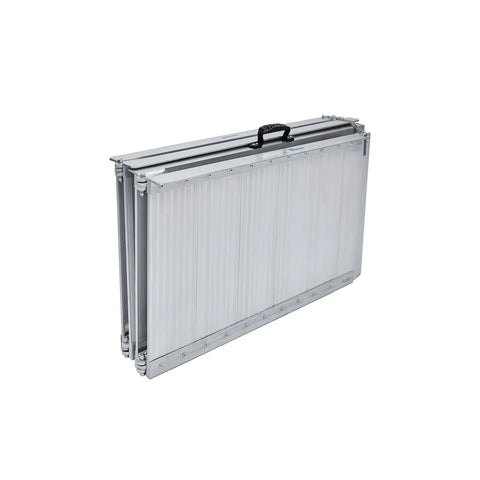 Kartrite 4ft Portable Aluminium Folding Wheelchair Ramp 275kg Heavy Duty Non-Slip Suitcase Ramp for Steps Kerbs