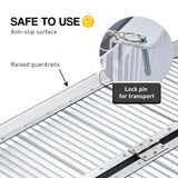 Kartrite 5ft Portable Aluminium Wheelchair Ramp 275kg Heavy Duty Non-Slip Foldable Suitcase Ramp for Mobility Scooters