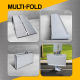 Kartrite 5ft Portable Aluminium Wheelchair Ramp 275kg Heavy Duty Non-Slip Foldable Suitcase Ramp for Mobility Scooters