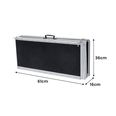 Kartrite Folding Aluminium Wheelchair Ramp 4FT Portable Mobility Access Ramp