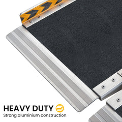 Kartrite Folding Aluminium Wheelchair Ramp 4FT Portable Mobility Access Ramp