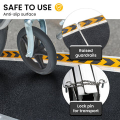 Kartrite Folding Aluminium Wheelchair Ramp 4FT Portable Mobility Access Ramp