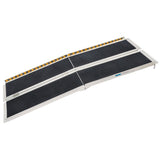 Kartrite 5FT Folding Aluminium Wheelchair Ramp Portable Suitcase Mobility Scooter Ramp Non-Slip 272kg Capacity