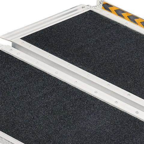 Kartrite 5FT Folding Aluminium Wheelchair Ramp Portable Suitcase Mobility Scooter Ramp Non-Slip 272kg Capacity