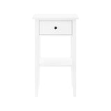 Sarantino Rue Bedside Table in White