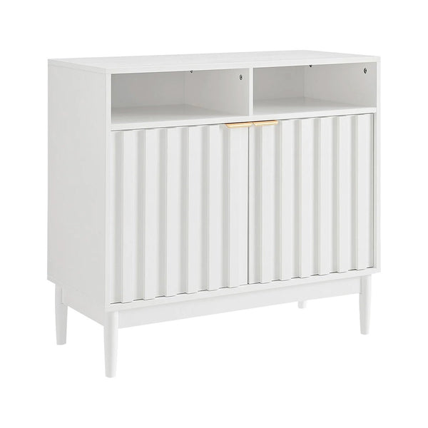Sarantino Eleni 2-Door Sideboard Buffet Hallway Cabinet Storage Console Cupboard in White