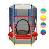 Kahuna 4.5ft Trampoline Round Free Safety Net Spring Pad Cover Mat Outdoor Red