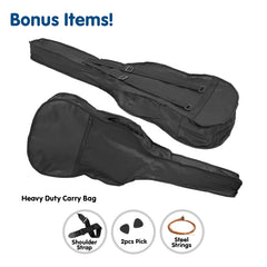 Karrera 41in Acoustic Wooden Guitar String Music Instrument