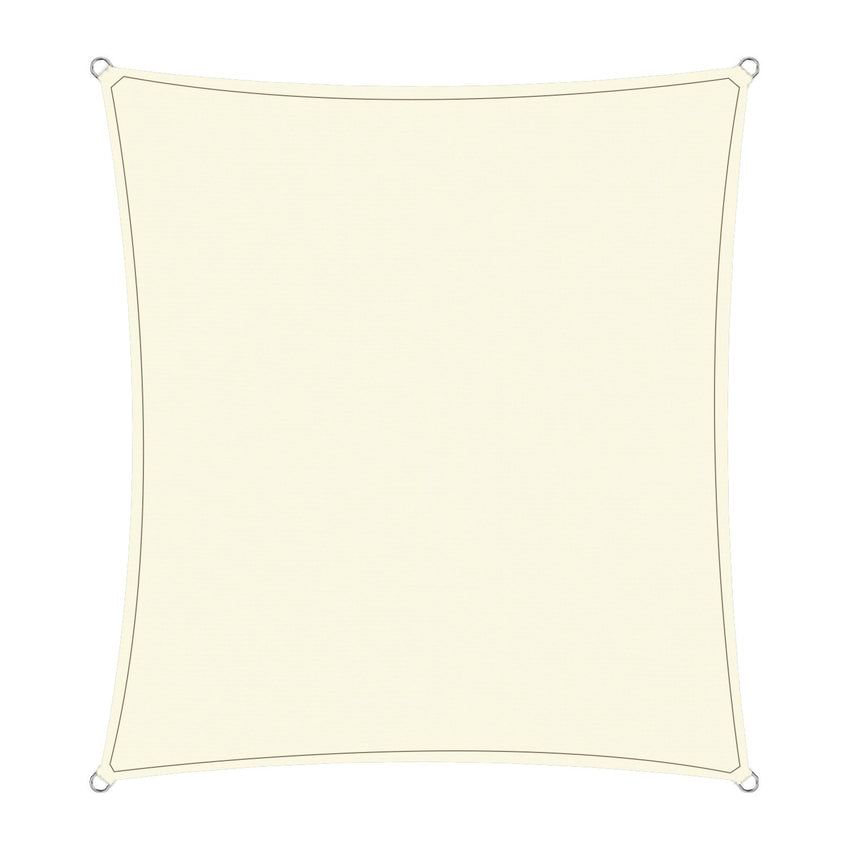 Wallaroo Waterproof Outdoor Shade Sail Canopy Sun Cloth Square 5x7M