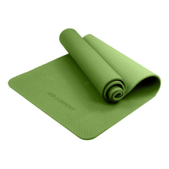 Powertrain Dual Layer 6mm Yoga Mat | Olive | Non-slip Surface And Carry Strap For Ultimate Comfort And Portability