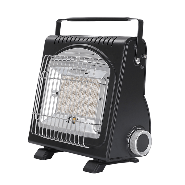 AMZ 1700W 2-in-1 Portable Outdoor Camping Butane Gas Heater Stove Steel Iron Aluminium Metal Manual Application for Travel