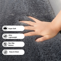 Soft Touch Ultra Plush Memory Foam Tatami Stone Grey Mat - 150 x 200 CM