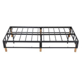 Metal Bed Frame Mattress Foundation Blue – Single