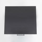 Bedside Table Side Storage Cabinet Nightstand Bedroom 1 Drawer 1 Shelf ELLA - BLACK