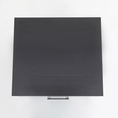 Bedside Table Side Storage Cabinet Nightstand Bedroom 1 Drawer 1 Shelf ELLA - BLACK