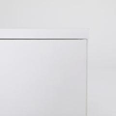 Bedside Table Side Storage Cabinet Nightstand Bedroom 2 Drawer Legs ETTA WHITE