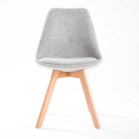 4X Retro Dining Cafe Chair Padded Seat GREY