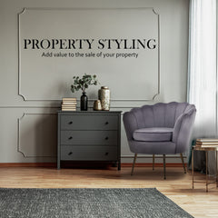 Armchair Padded Lounge Chair Accent Velvet Shell Scallop GREY