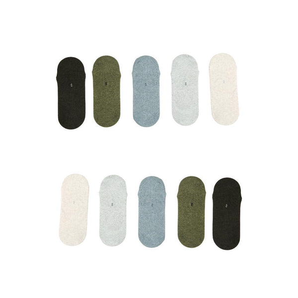 10X Small Daily No Show Sock - MULTI COLOUR	5X Rexy Daily No Show Ankle Socks Small Non-Slip Breath