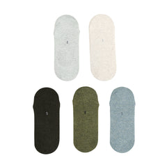 5X Small Daily No Show Socks - MULTI COLOUR	5X Rexy Daily No Show Ankle Socks Small Non-Slip Breath