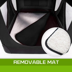 Portable Soft Dog Cage Crate Carrier XXXL BLACK