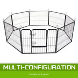 Pet Playpen Heavy Duty Foldable Dog Cage 8 Panel 32in with Cover