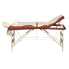 YES4HOMES 3 Fold 5 cm Thickness Foam Portable Aluminium Massage Table Massage Bed Beauty Therapy