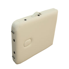 YES4HOMES 2 Fold 6cm Thickness Foam Portable Aluminium Massage Table Massage Bed Beauty Therapy Beige