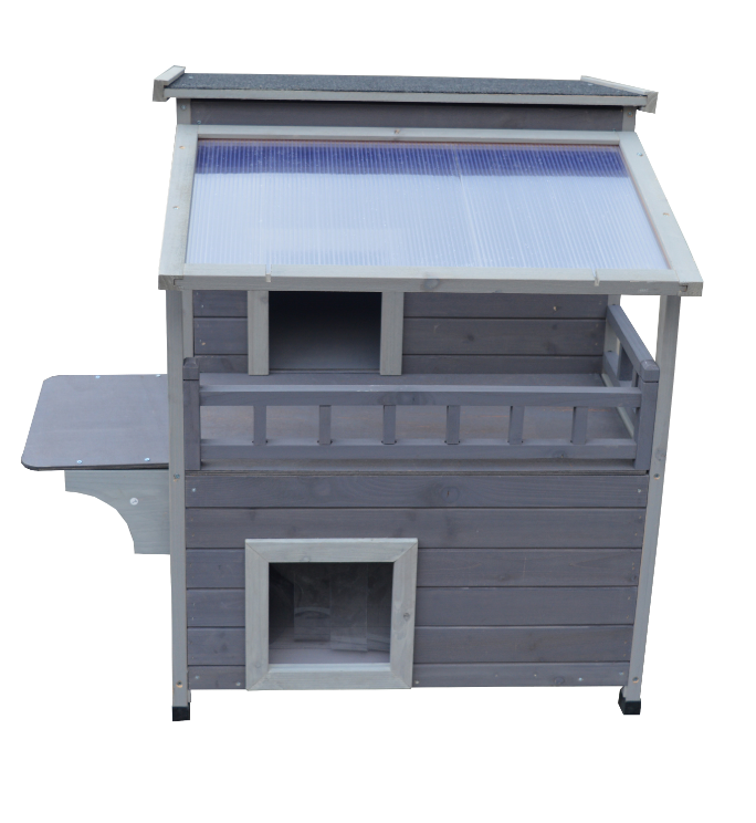 YES4PETS Rabbit Hutch Cat House Outdoor Wooden Shelter Condo Small Dog Enclosure