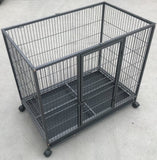 YES4PETS Medium Pet Dog Cat Bird Parrot Cage Metal Rabbit Crate Carrier Kennel Wheel & Tray