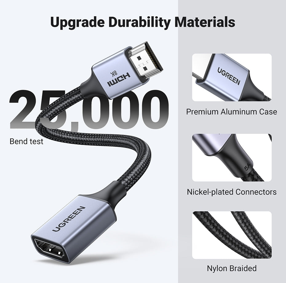 UGREEN 15518 8K HDMI Extension Cable 15CM – NT Deals