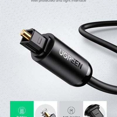 UGREEN 70890 Fiber Optical Audio Cable 1M