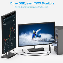 BENFEI 344GY-3M HDMI to DisplayPort Unidirectional 4K Active Cable with USB Powered 3M