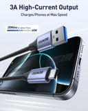 BENFEI 369GY 2M USB 3.0 to USB C Cable, 5Gbps High-Speed Data Sync & 3A Charging