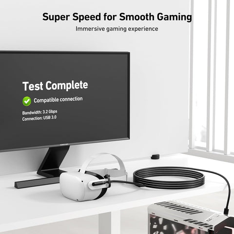 BENFEI 375BK-5M Link Cable 16 FT USB 3.0 to USB C Cable for VR Headset 5M