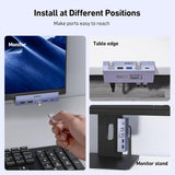 BENFEI 396GY USB-C 8-in-1 Docking HDMI 4K/60Hxz+USB-C(10G)+2xUSB-A(10G)+2xUSB2.0+RJ45+PD100W