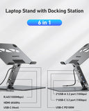 BENFEI 398GY TYPE-C 6-in-1 HDMI+USB-C(10G)+RJ45+2xUSB-A(10G)+PD