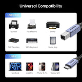 BENFEI 405GY-1M USB B to USB C Printer Cable, Nylon Braided, Premium Aluminium Alloy Case 1M