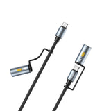 CHOETECH CC1001 Smart PD60W 4-in-1 USB C to C cable 1.2M