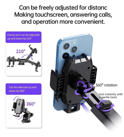 CHOETECH H043 Car Mount for Car Dashboard Windshield Phone Holder