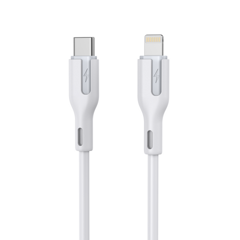 CHOETECH XCL-0002 Silicone USB-C to L Cable 1m White