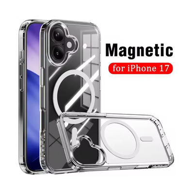 UTIA Ultimake Shockproof Transparent Case Cover With Magnetic Ring for iPhone 17