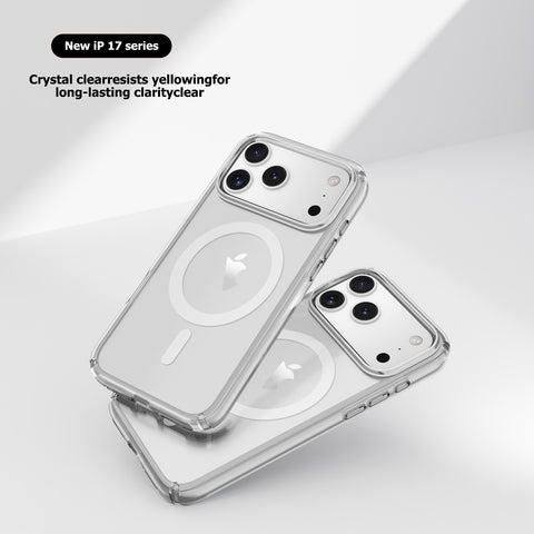 UTIA Ultimake Shockproof Transparent Case Cover With Magnetic Ring for iPhone 17 Pro Max