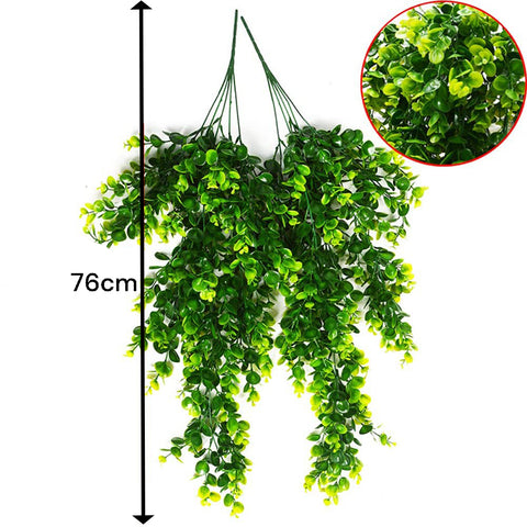 2 Pack 76cm Artificial Eucalyptus Plants Fake Plants FauxHome Garden Window Office Wedding Decoration