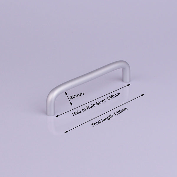 Aluminium Kitchen Cabinet Handles Drawer Bar Handle Pull 128mm