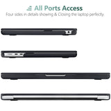 Suitable for  2023 2022 MacBook Air 13 inch case M2 Model A2681 Hard Shell Case Keyboard Cover Black