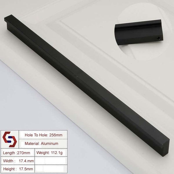 Aluminium Kitchen Cabinet Handles Drawer Bar Handle Pull 256mm