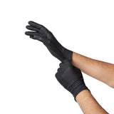 Saniflex Light Industrial Black Nitrile Gloves 100 Pack - Medium