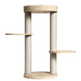 Whisker Wonderland Premium Eco Bamboo Cat Tree Small - Natural Bamboo Structure, Safe & Stable, Multi-Functional Cat Furniture, Climbing & Scratching